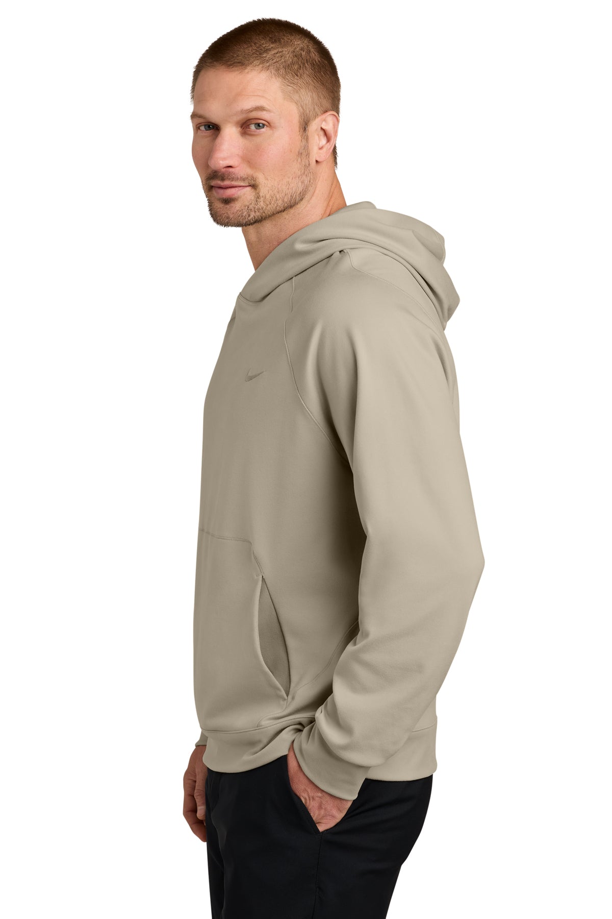 Nike Dri-Fit Primary Custom Hoodies, Desert Khaki