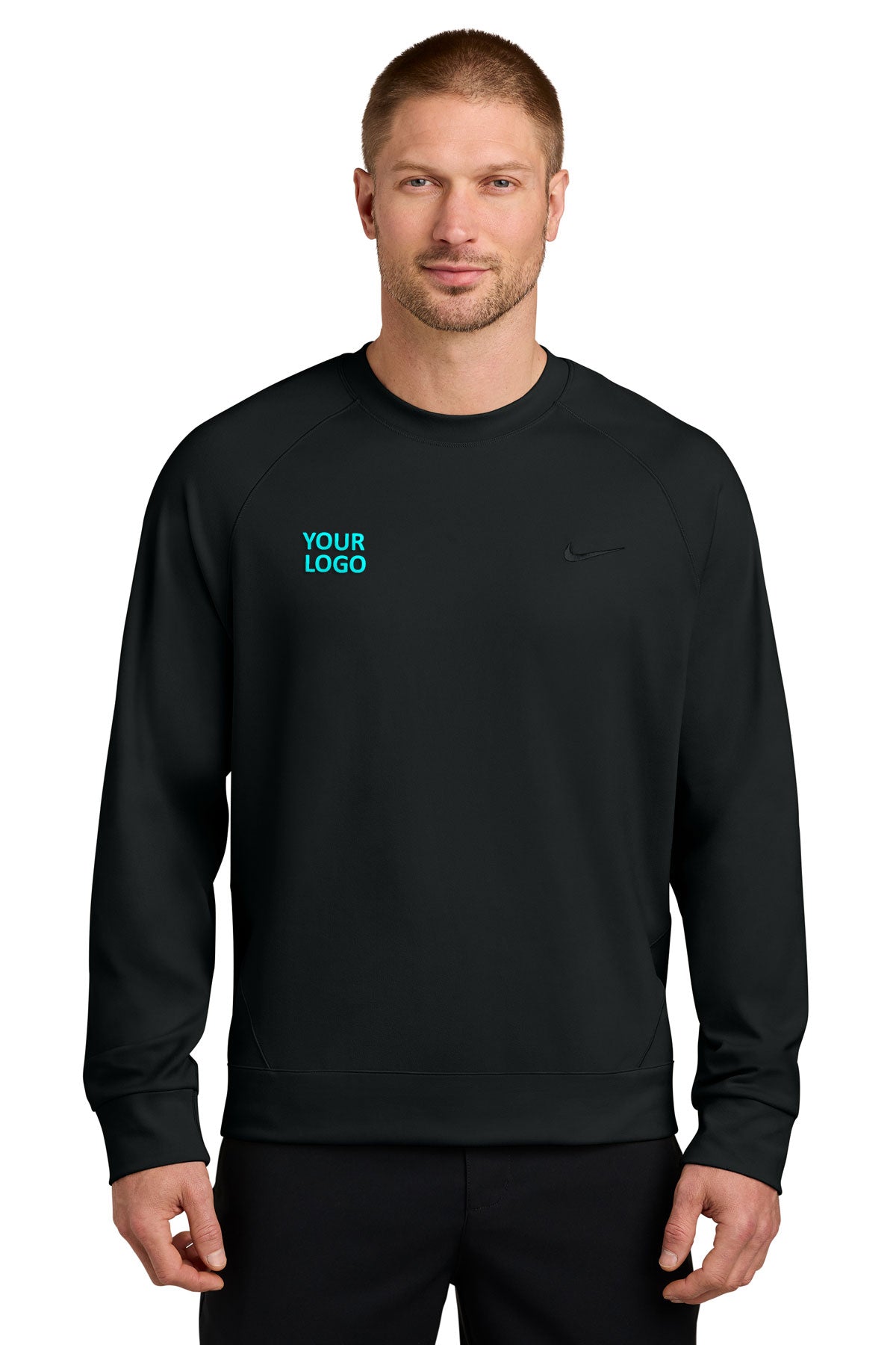 Nike Dri-FIT Custom Primary Crew, Black