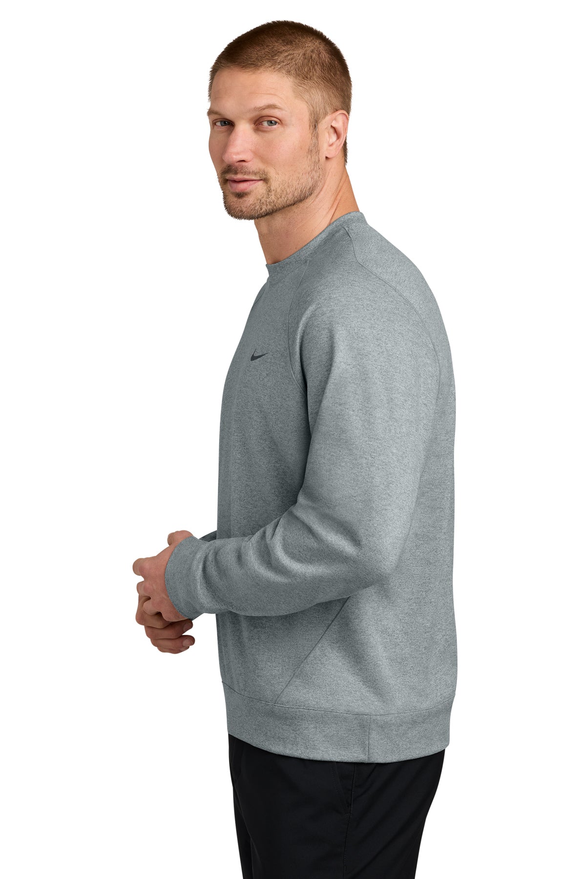 Nike Dri-FIT Custom Primary Crew, Cool Grey Heather