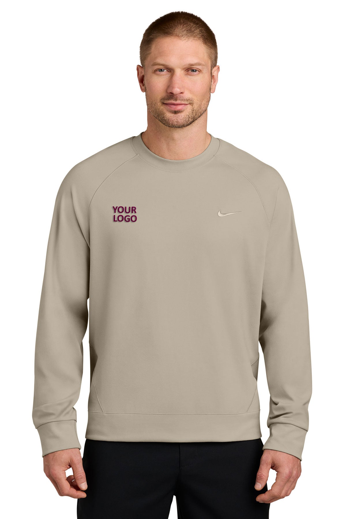 Nike Dri-FIT Custom Primary Crew, Desert Khaki