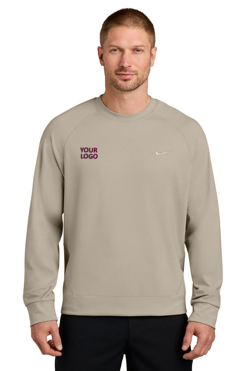 Nike Dri-Fit Primary Custom Hoodies, Desert Khaki