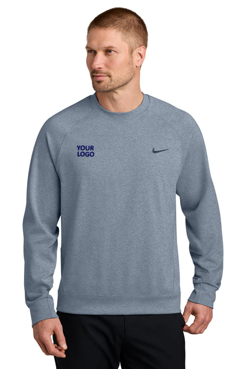 Nike Dri-Fit Primary Custom Hoodies, Navy Heather