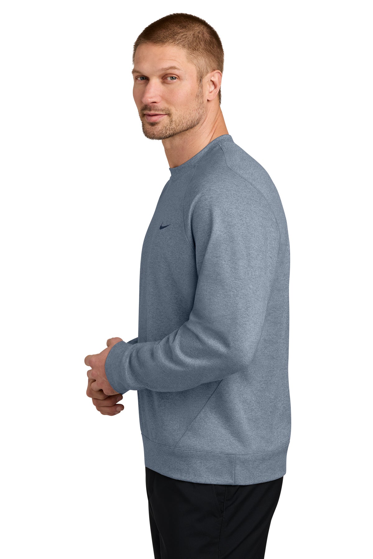 Nike Dri-FIT Custom Primary Crew, Navy Heather