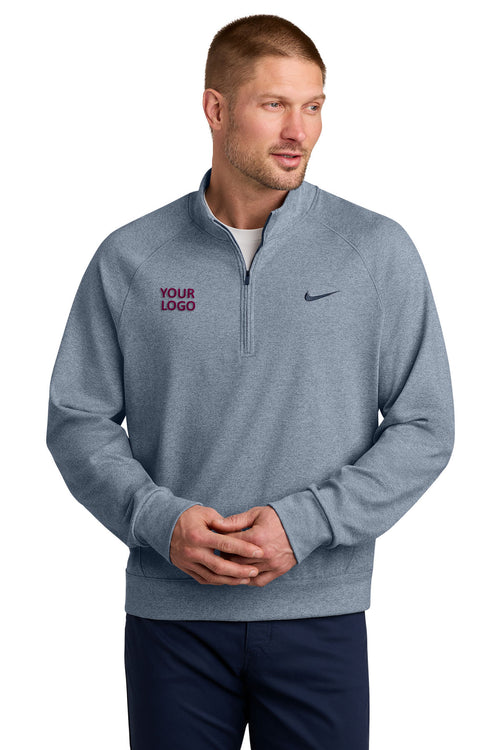 Nike Dri-FIT Custom Primary 1/4-Zips, Navy Heather