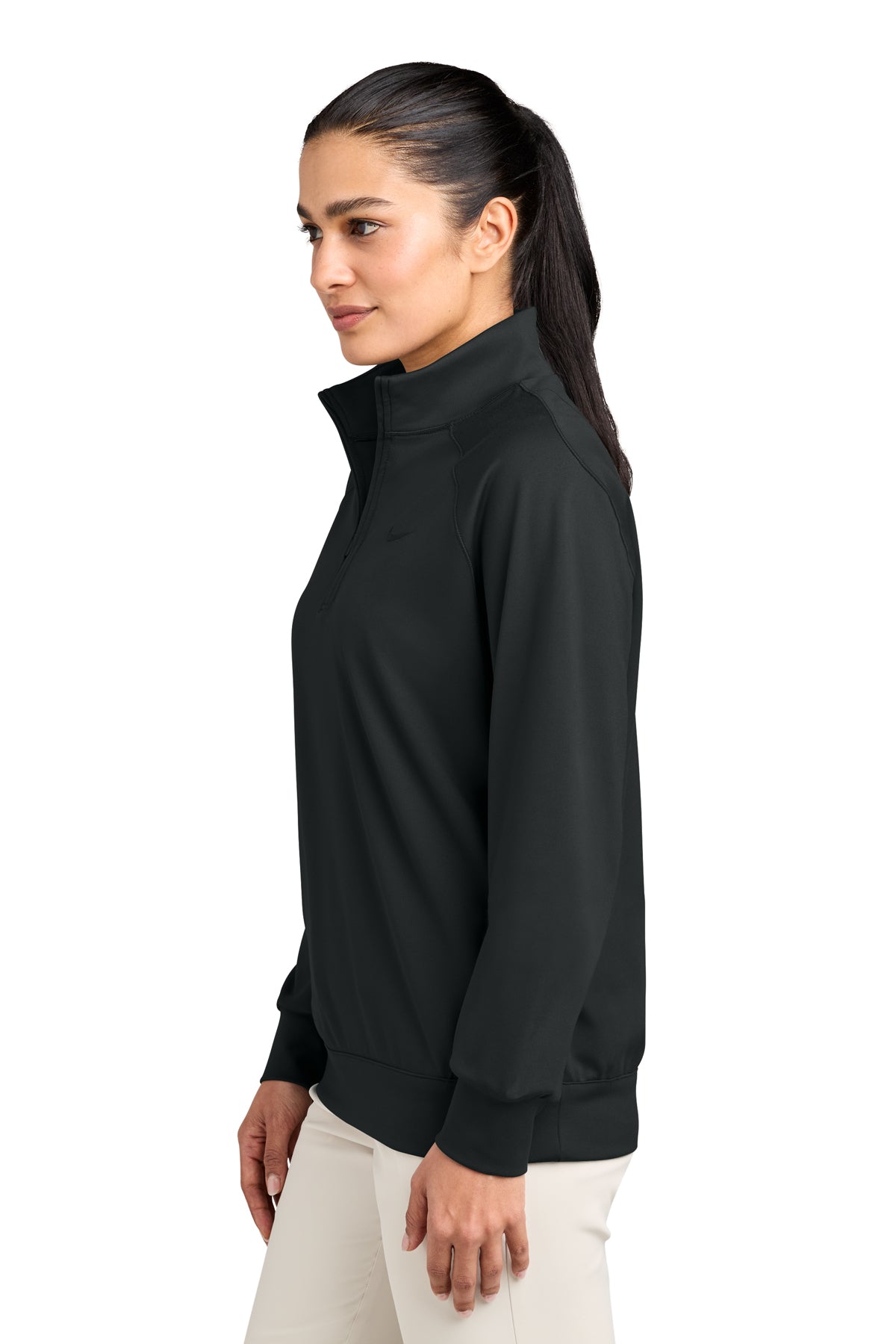 Nike Women’s Dri-FIT Custom Primary 1/4-Zips, Black