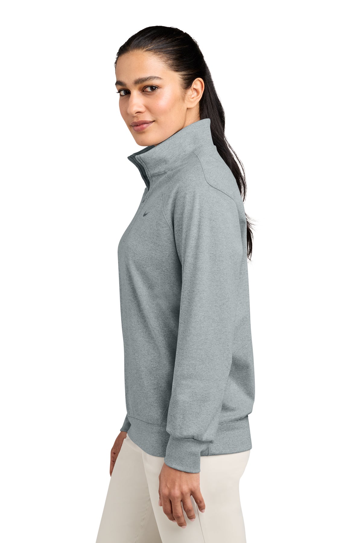 Nike Women’s Dri-FIT Custom Primary 1/4-Zips, Cool Grey Heather