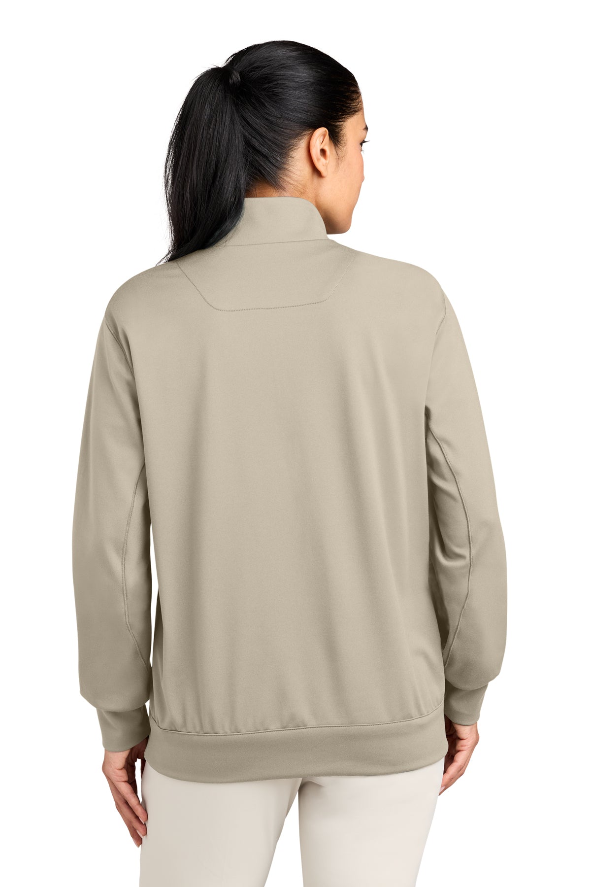 Nike Women’s Dri-FIT Custom Primary 1/4-Zips, Desert Khaki