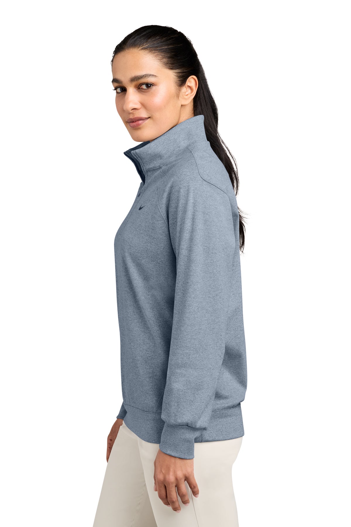 Nike Women’s Dri-FIT Custom Primary 1/4-Zips, Navy Heather