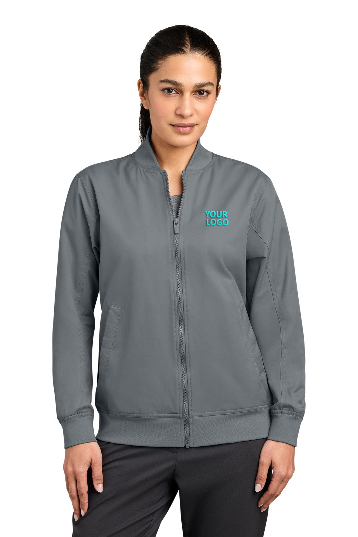 Nike Women’s Custom Bomber Jackets, Cool Grey