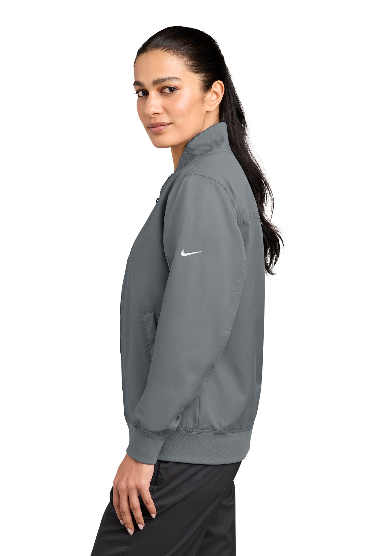Nike Women’s Custom Bomber Jackets, Cool Grey