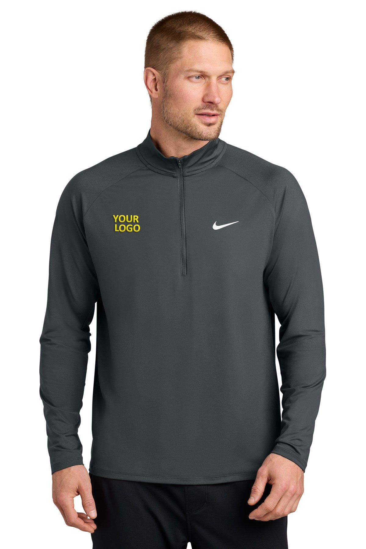 Nike Dri-FIT Custom Stride 1/2-Zips, Anthracite