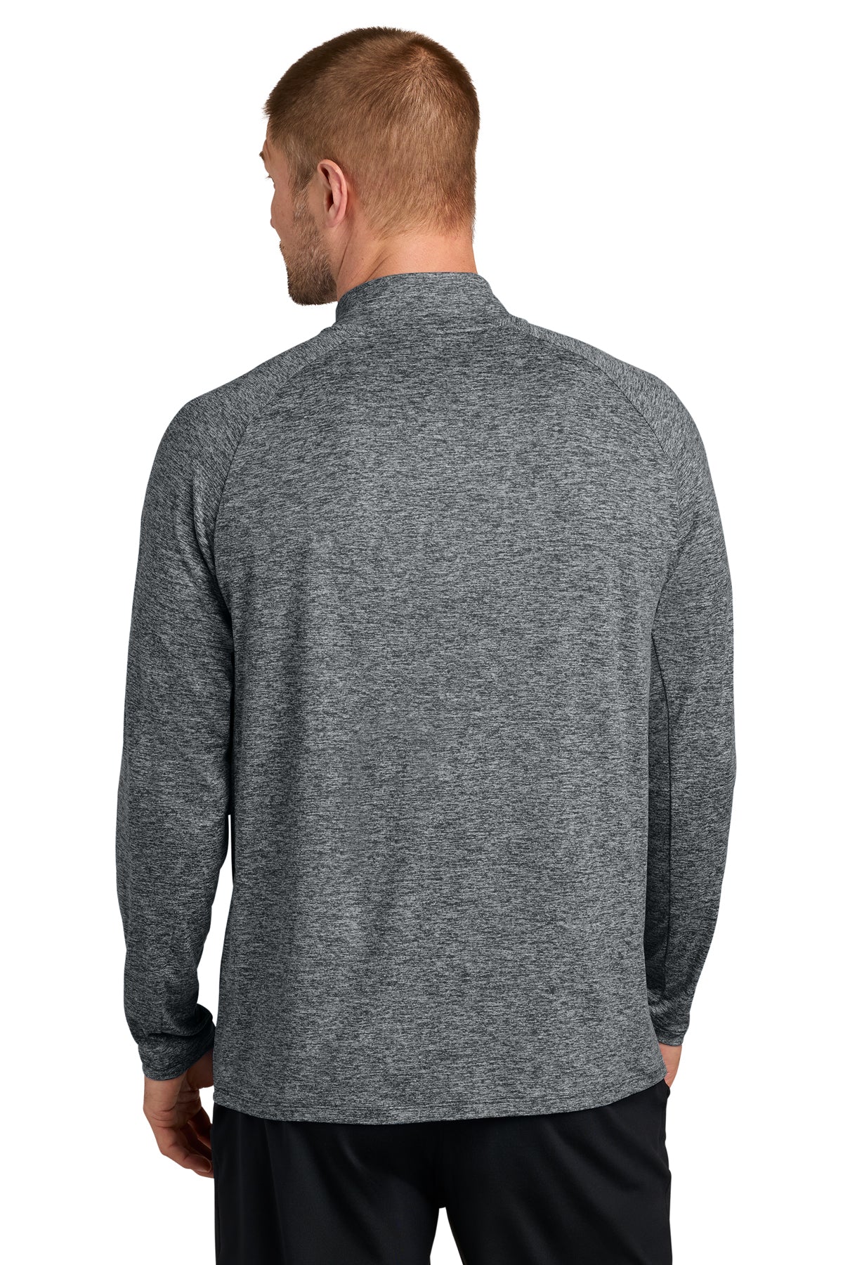 Nike Dri-FIT Custom Stride 1/2-Zips, Black Heather