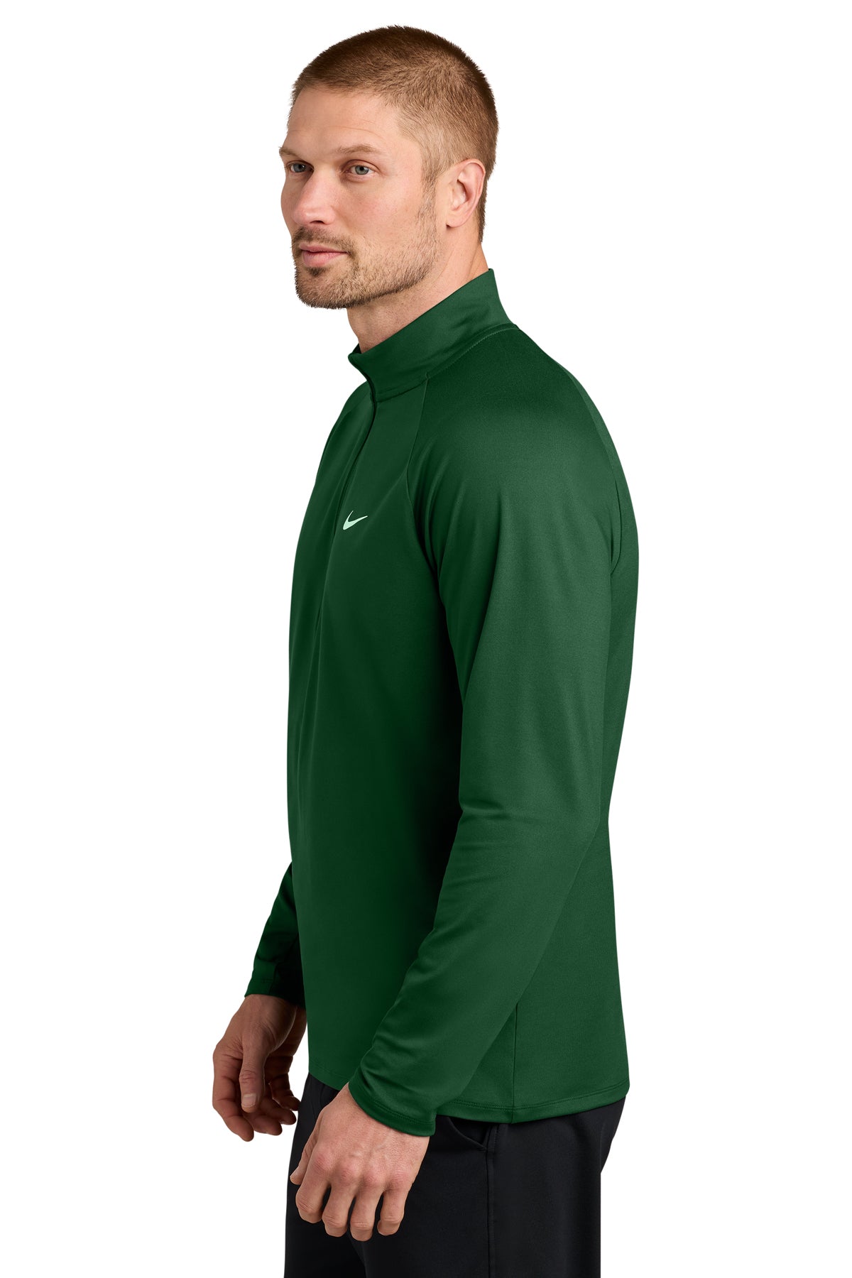 Nike Dri-FIT Custom Stride 1/2-Zips, Dark Green