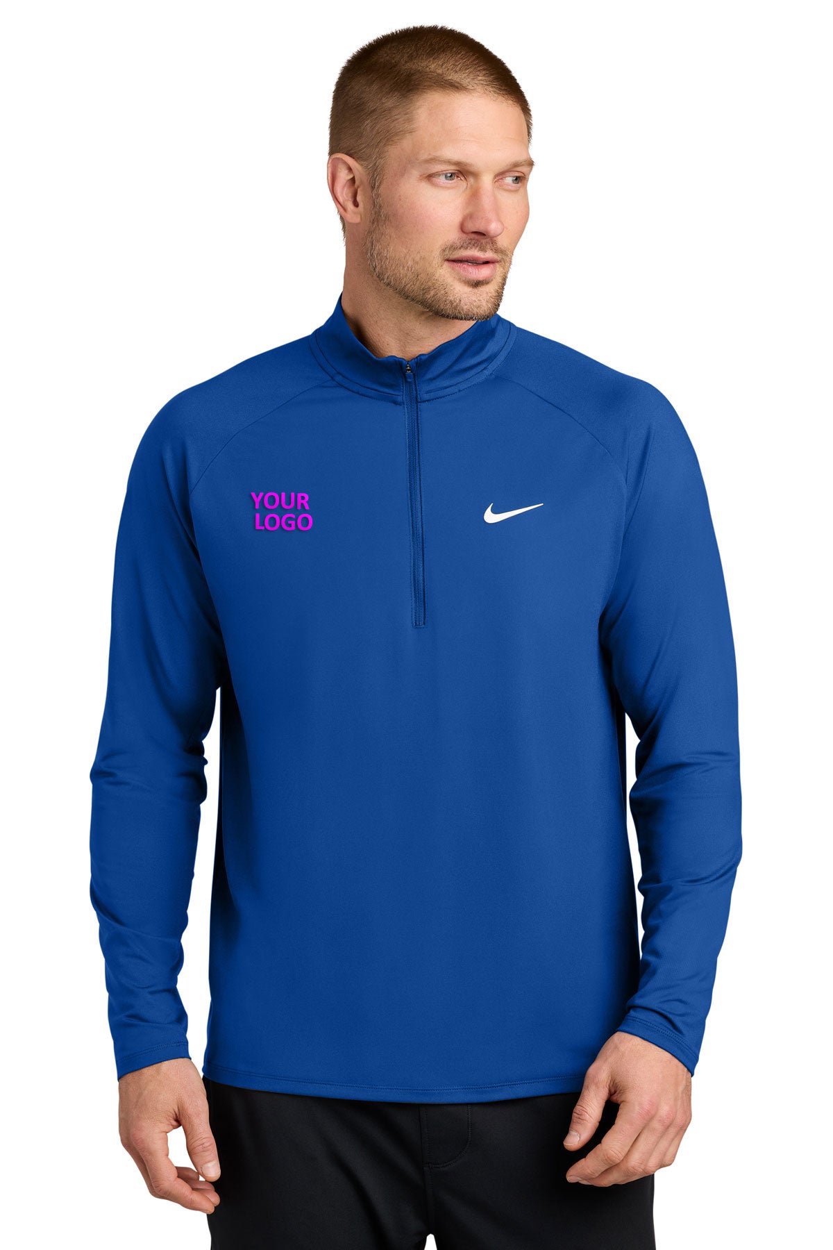 Nike Dri-FIT Custom Stride 1/2-Zips, Royal