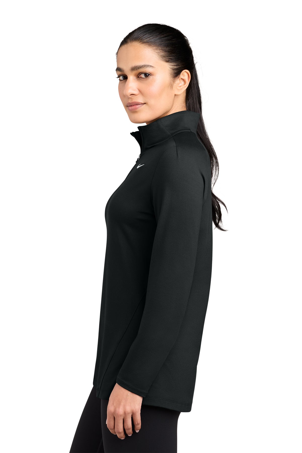 Nike Women’s Dri-FIT Custom Stride 1/2-Zips, Black