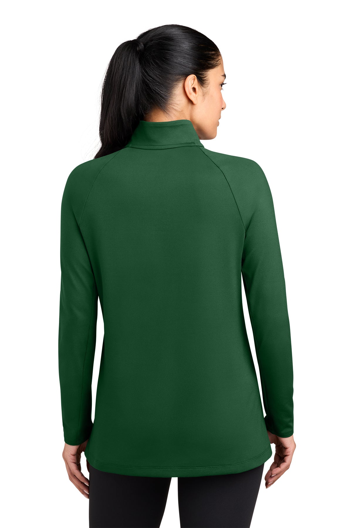 Nike Women’s Dri-FIT Custom Stride 1/2-Zips, Dark Green