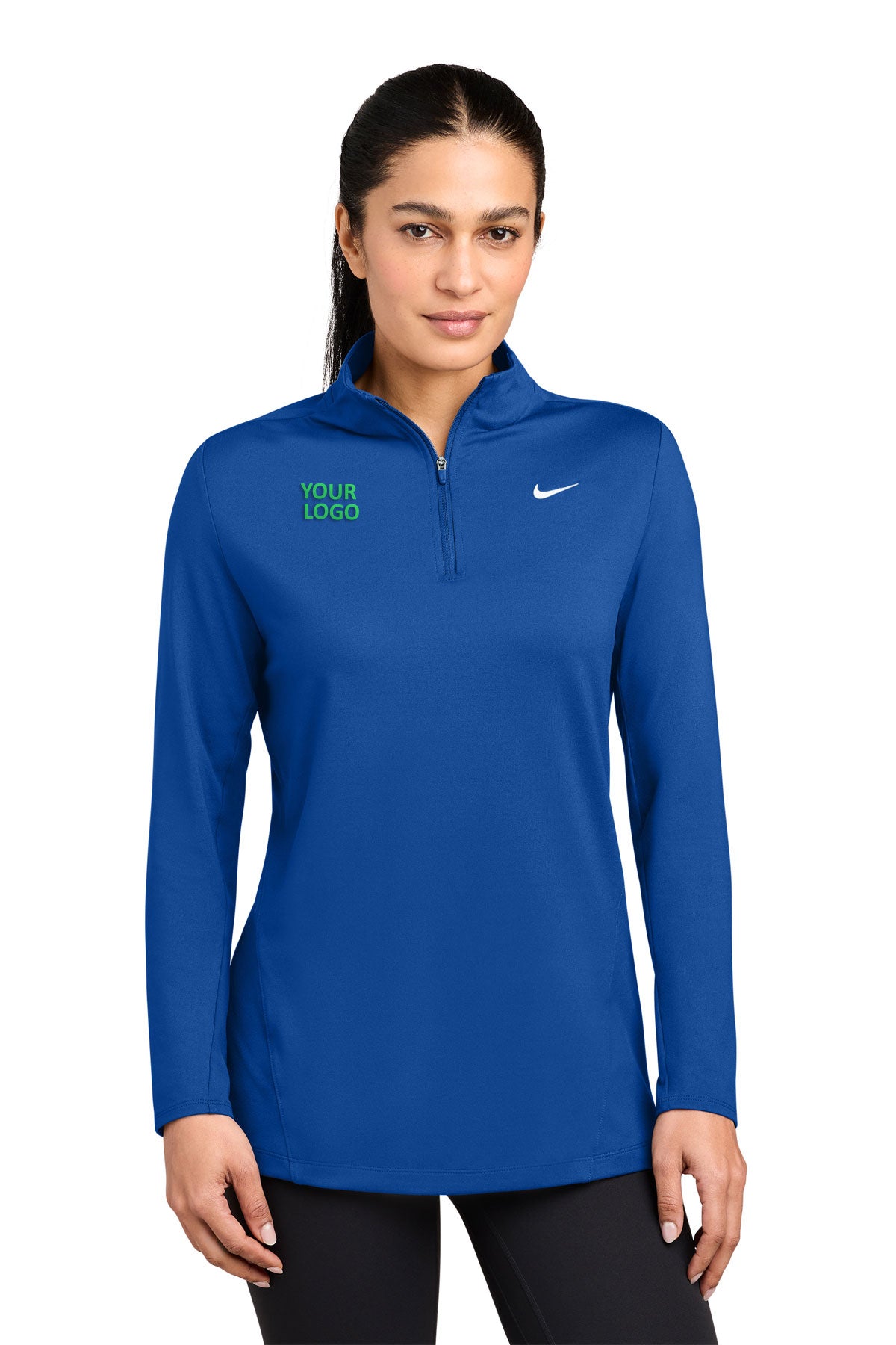 Nike Women’s Dri-FIT Custom Stride 1/2-Zips, Royal