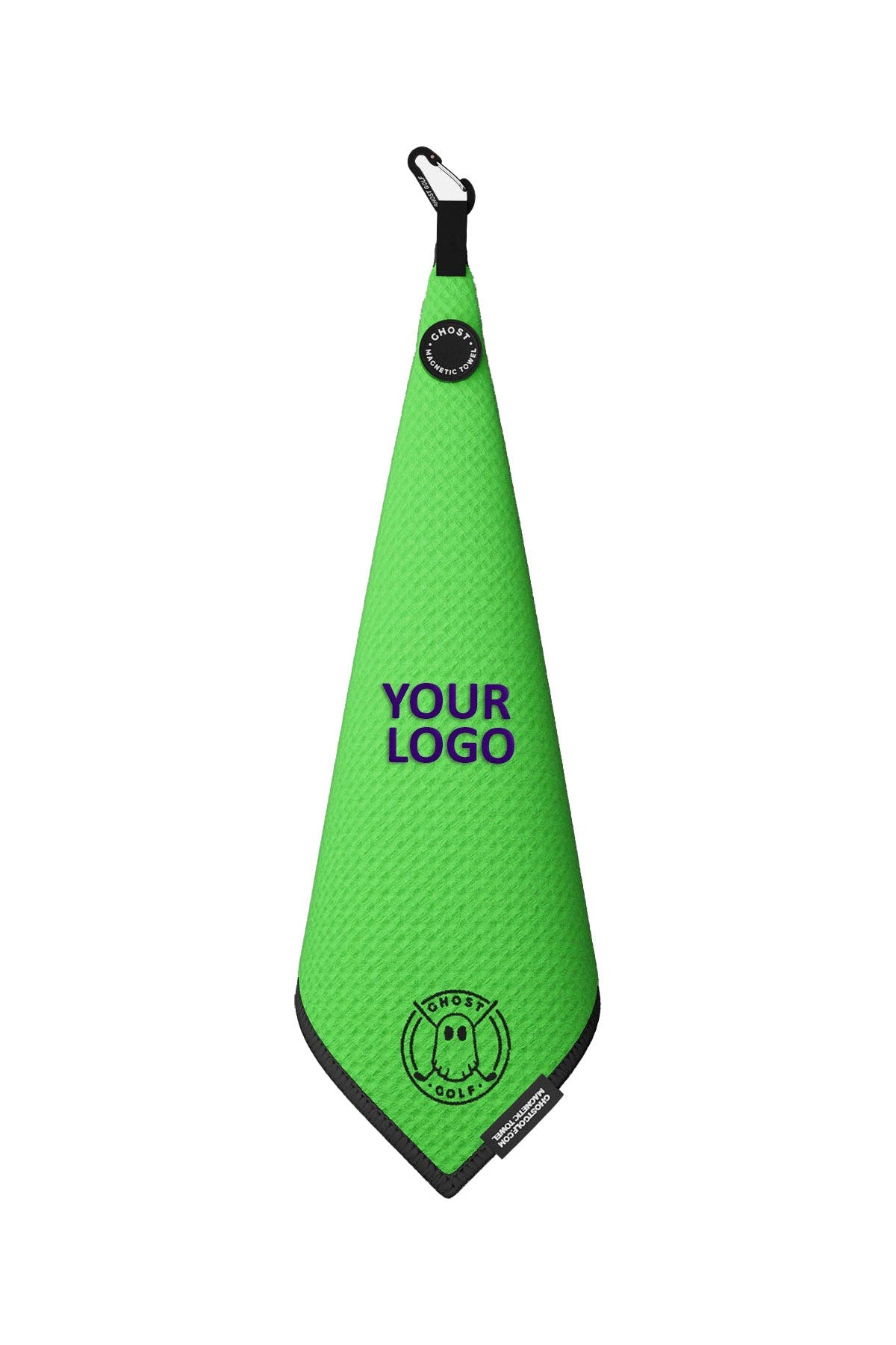 Custom Golf Towel Ghost Greenside Neon Green