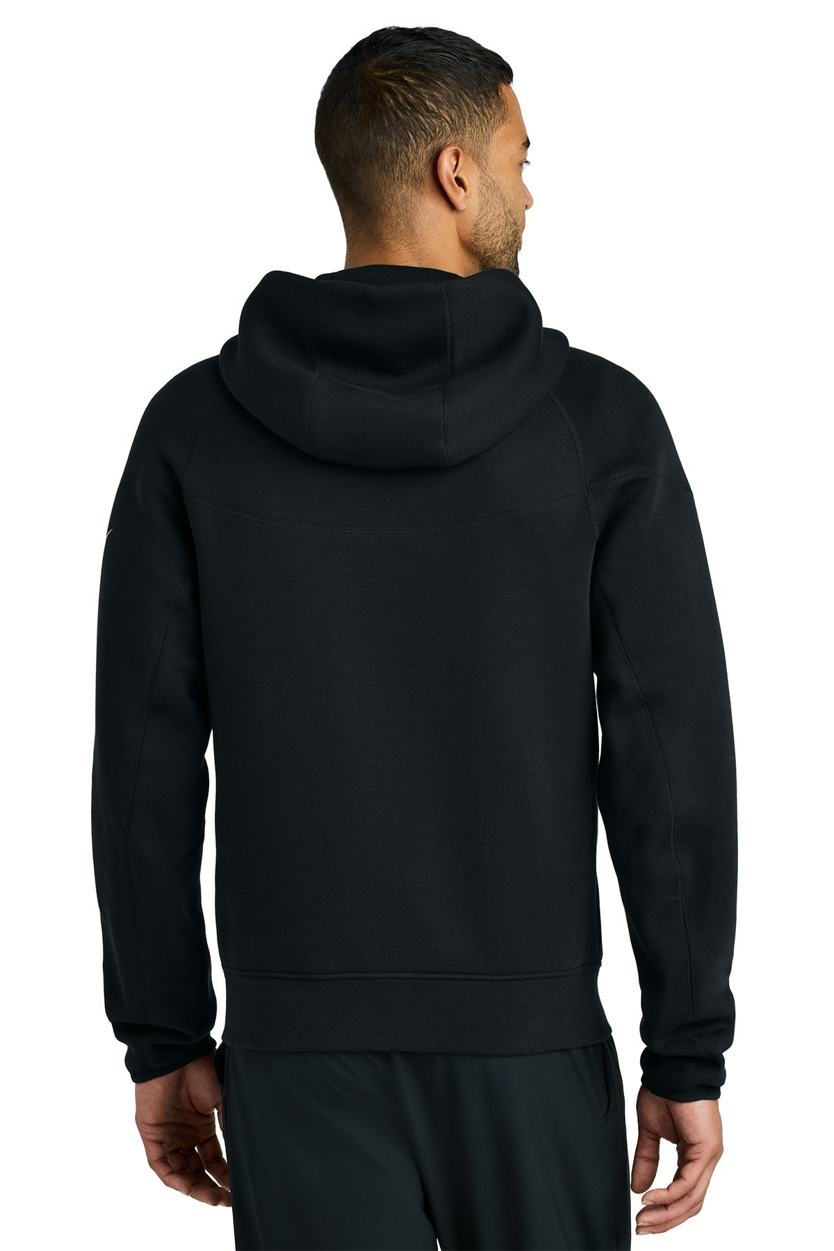 Custom Nike Tech Fleece Full Zip Hoodies Black