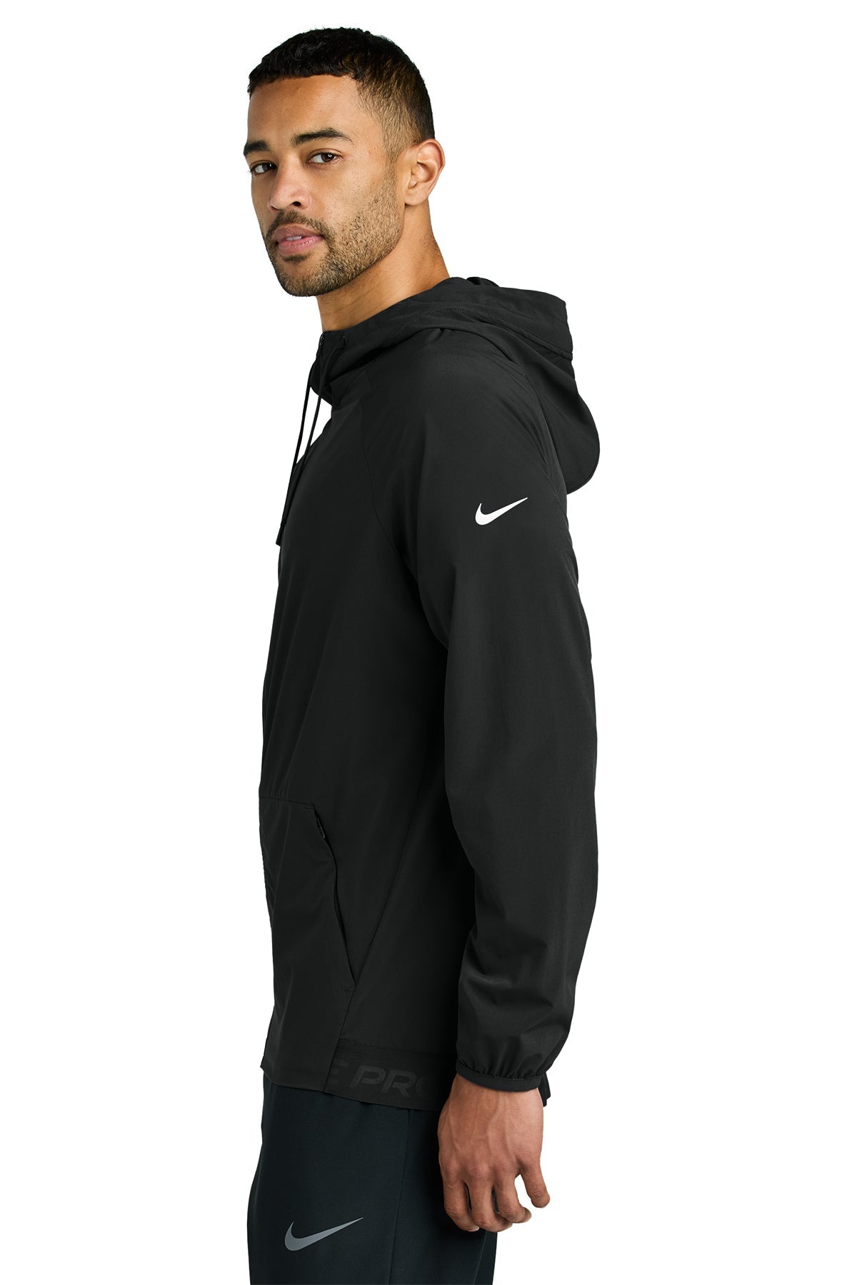 Custom Nike Pro Hooded Jackets Black