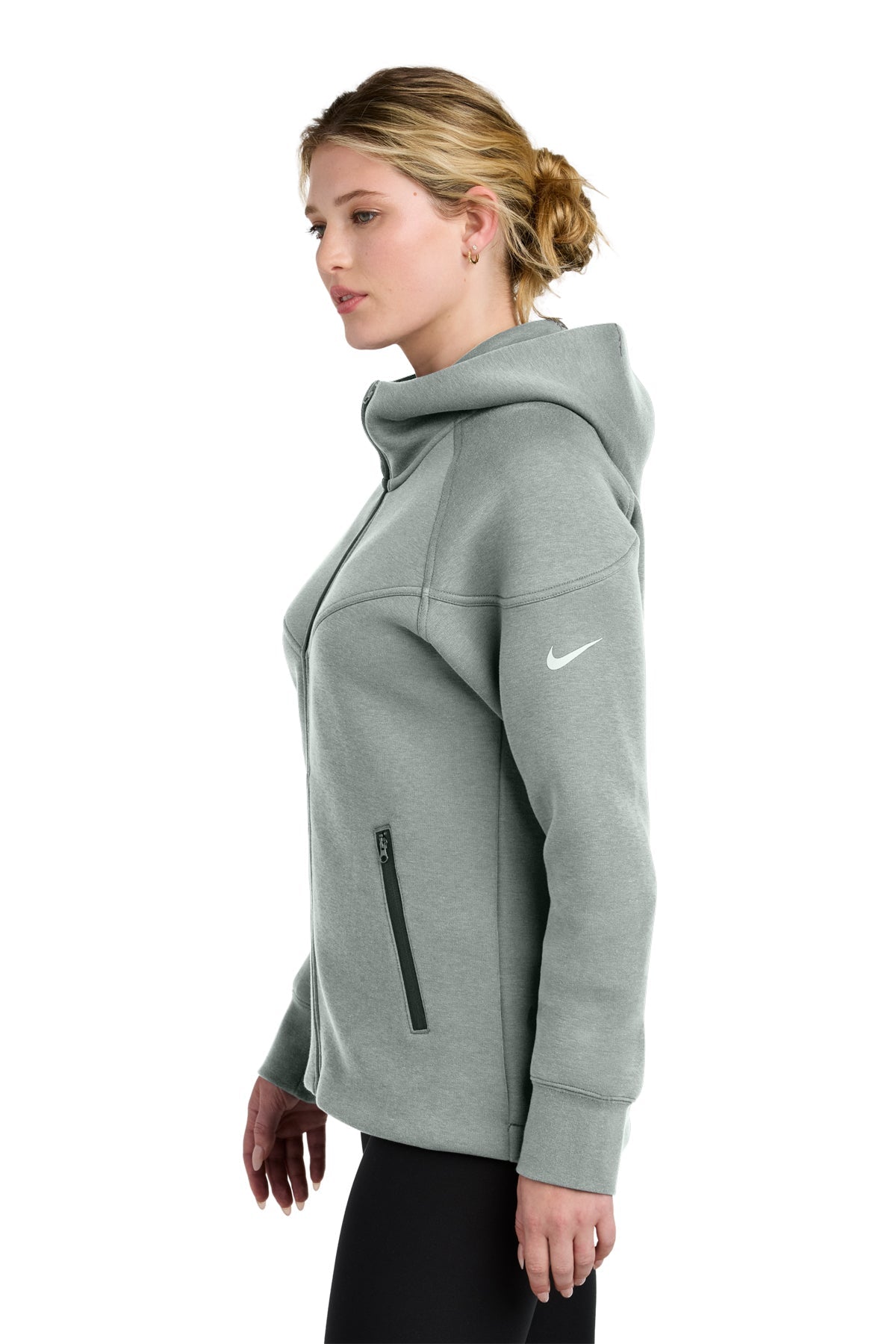 Grey Nike Sweatshirt Zip Up Womens Custom Nike Womens Tech Fleece