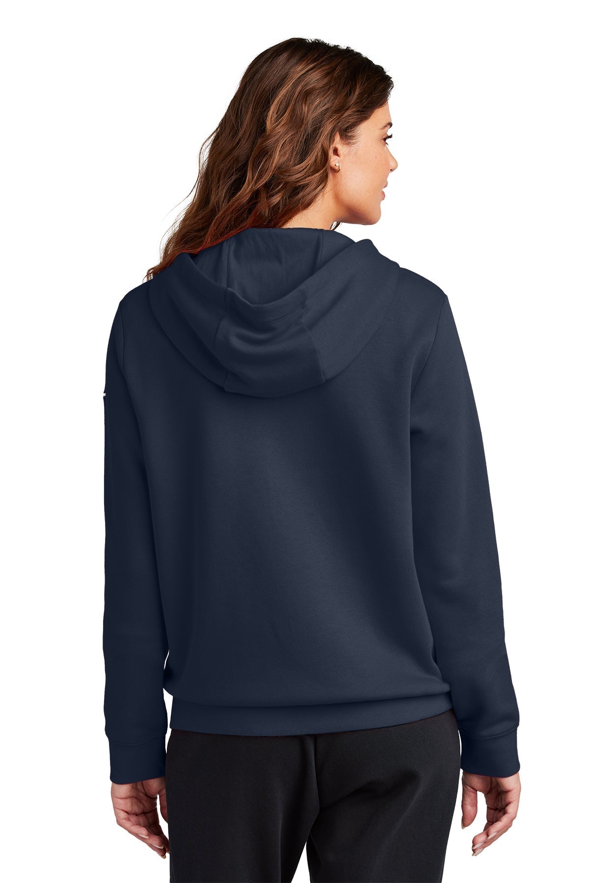 Nike Ladies Club Fleece Full-Zip Custom Hoodies, Midnight Navy [Rose Cay Maritime]
