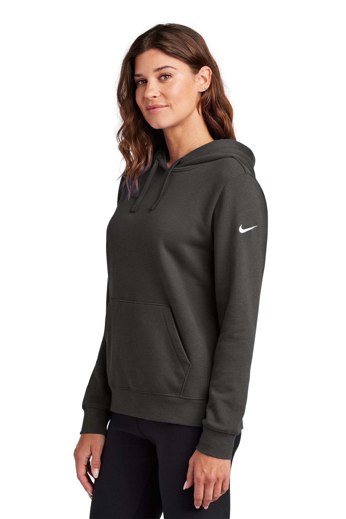 Nike Ladies Club Fleece Pullover Custom Hoodies, Anthracite