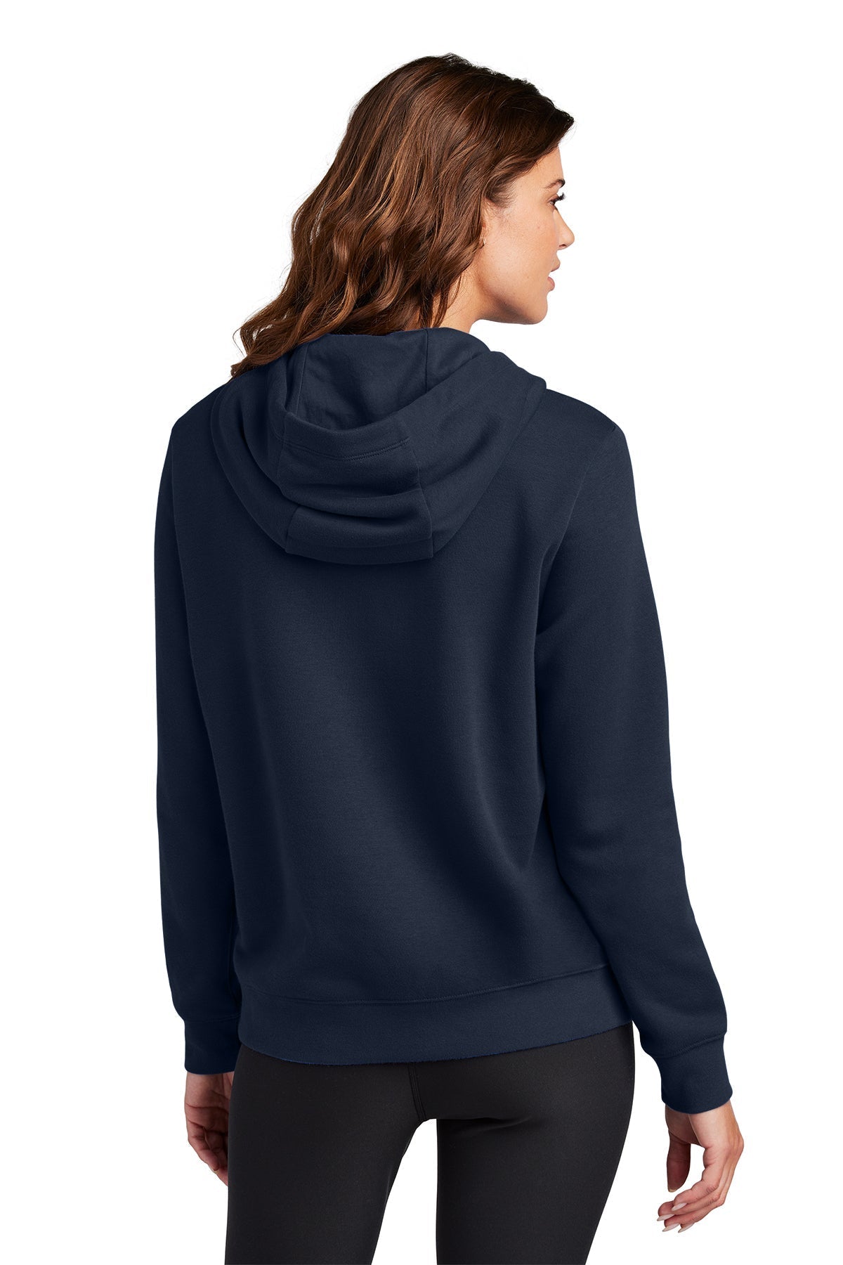 Nike Ladies Club Fleece Pullover Custom Hoodies, Midnight Navy [Zura Bio]