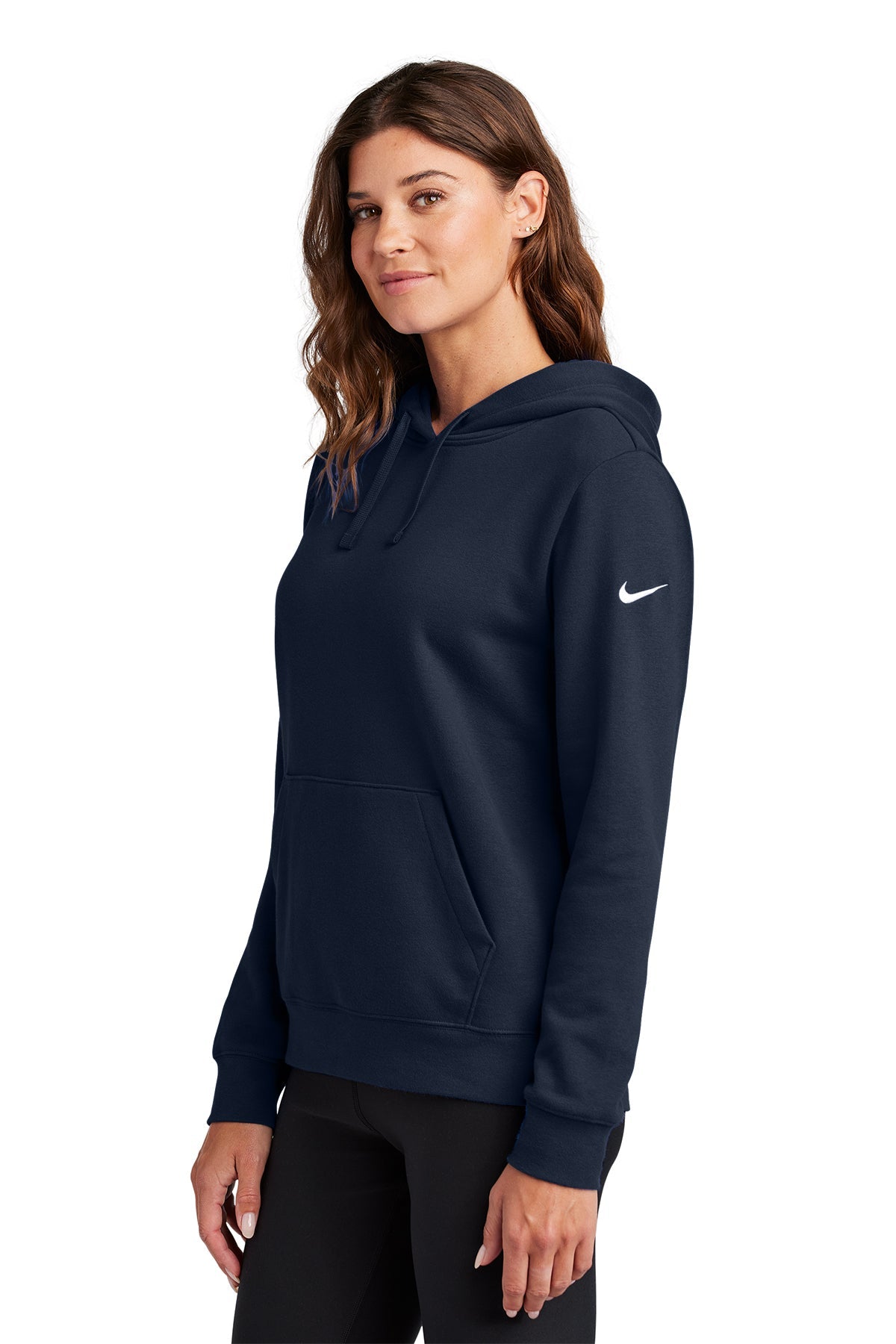 Nike Ladies Club Fleece Pullover Custom Hoodies, Midnight Navy [ASI]