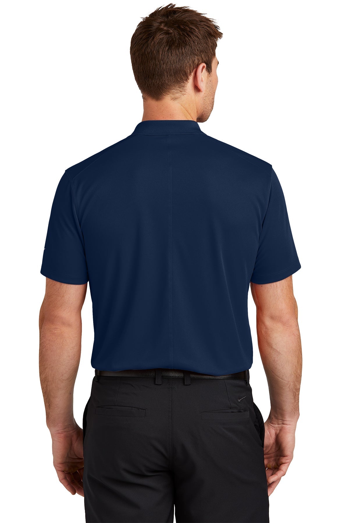 Nike Victory Solid Custom Polos, College Navy [Zura Bio]