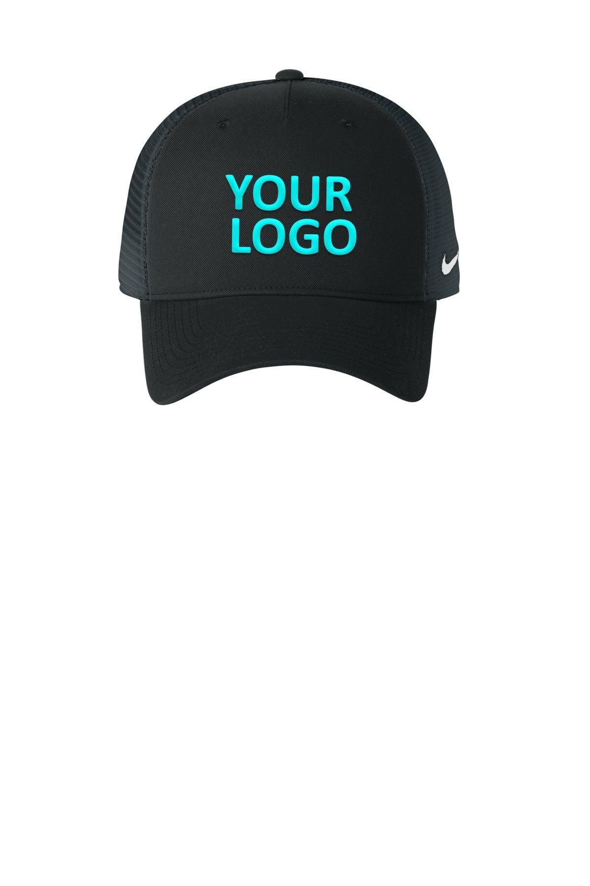 Nike Snapback Mesh Trucker Custom Caps, Black / Dark Grey [Harris & Associates]