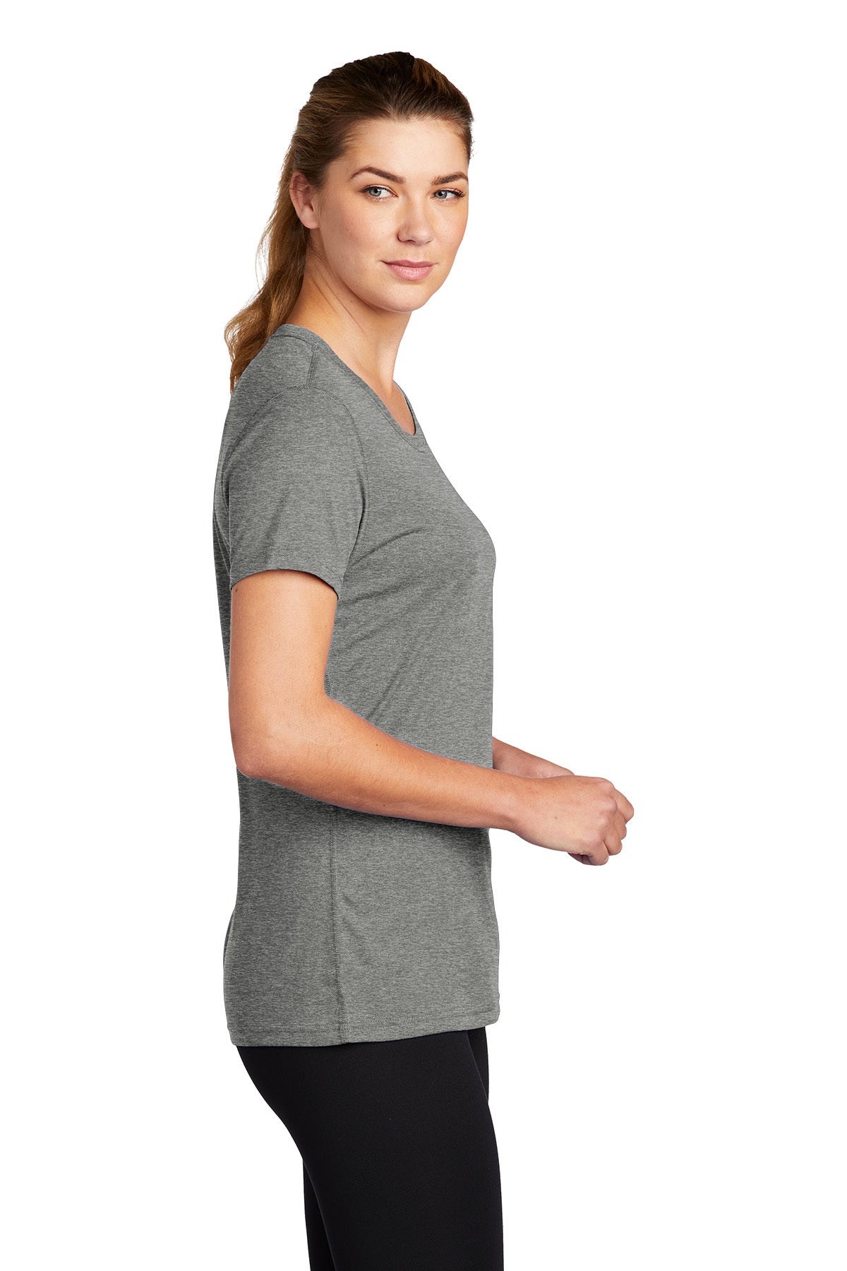 Nike Ladies Team rLegend Customized Tee's, Carbon Heather [Matos Builders]