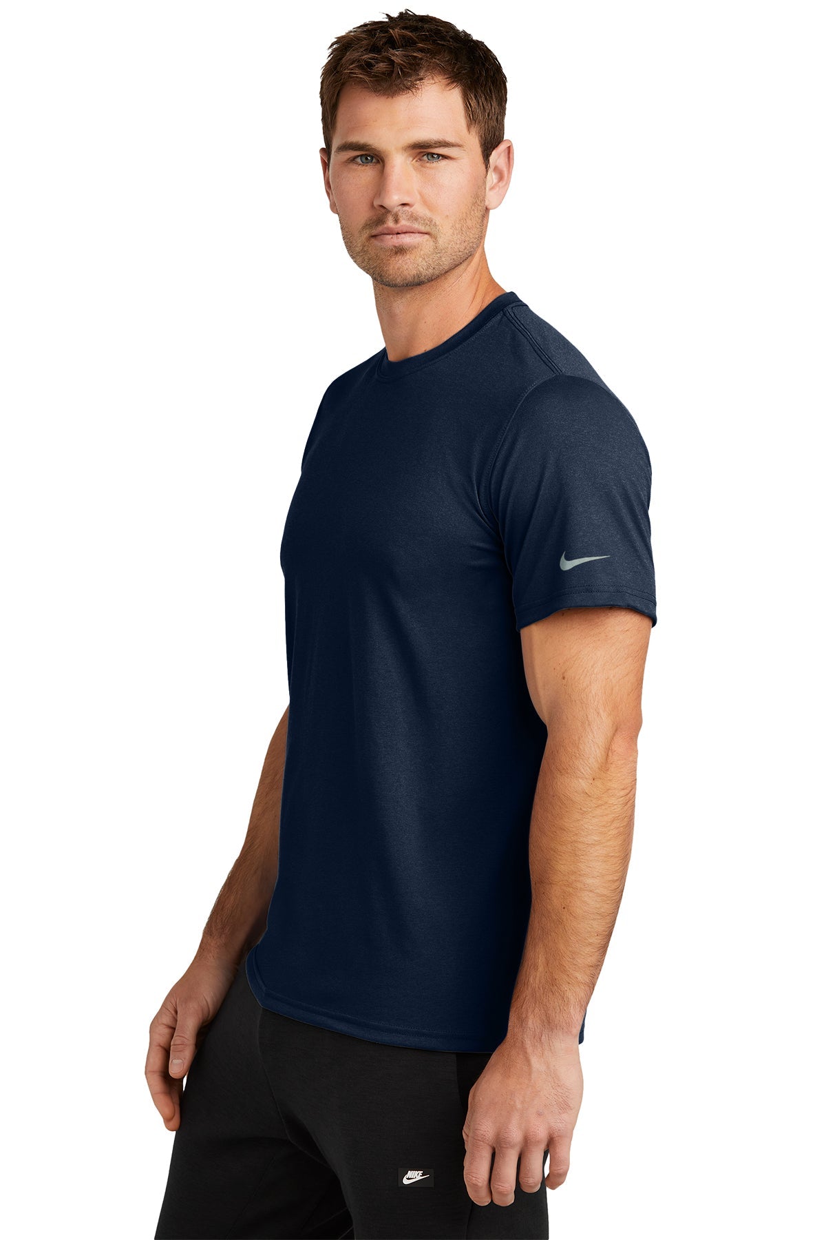 Nike Swoosh Sleeve rLegend Customized Tee's, College Navy [Rose Cay Maritime]