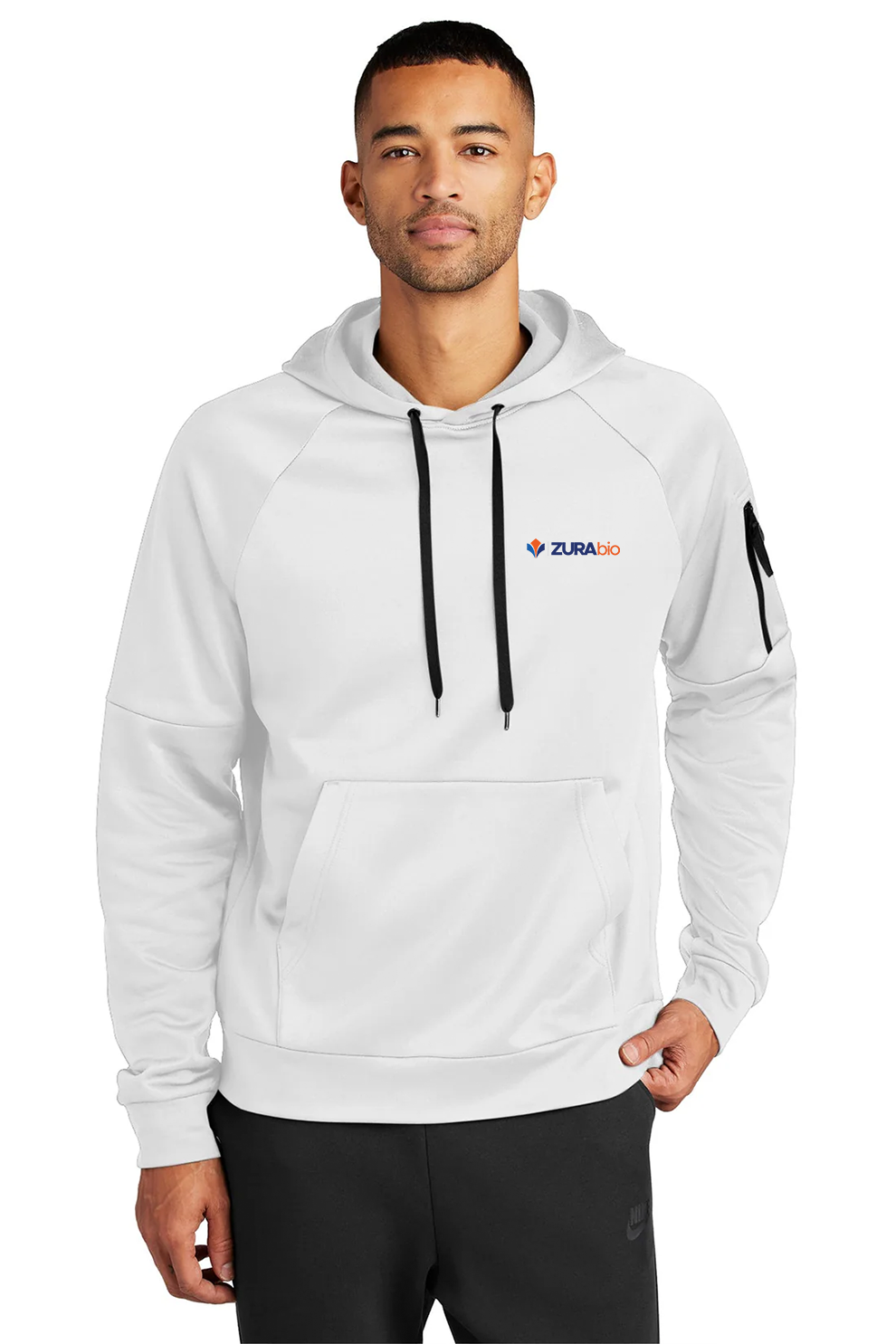 Nike Therma-FIT Pocket Pullover Hoodie, White [Zura Bio]