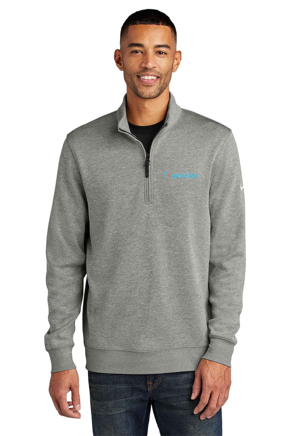 Nike Dri-FIT Corporate Half-Zip, Grey [Transition Franchise Brands]