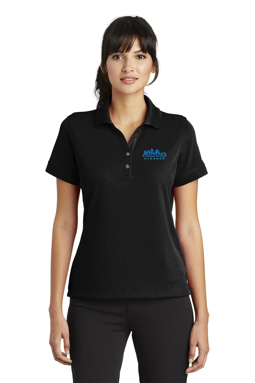Nike Ladies Dri-FIT Classic Polo, Black [Transition Franchise Brands]