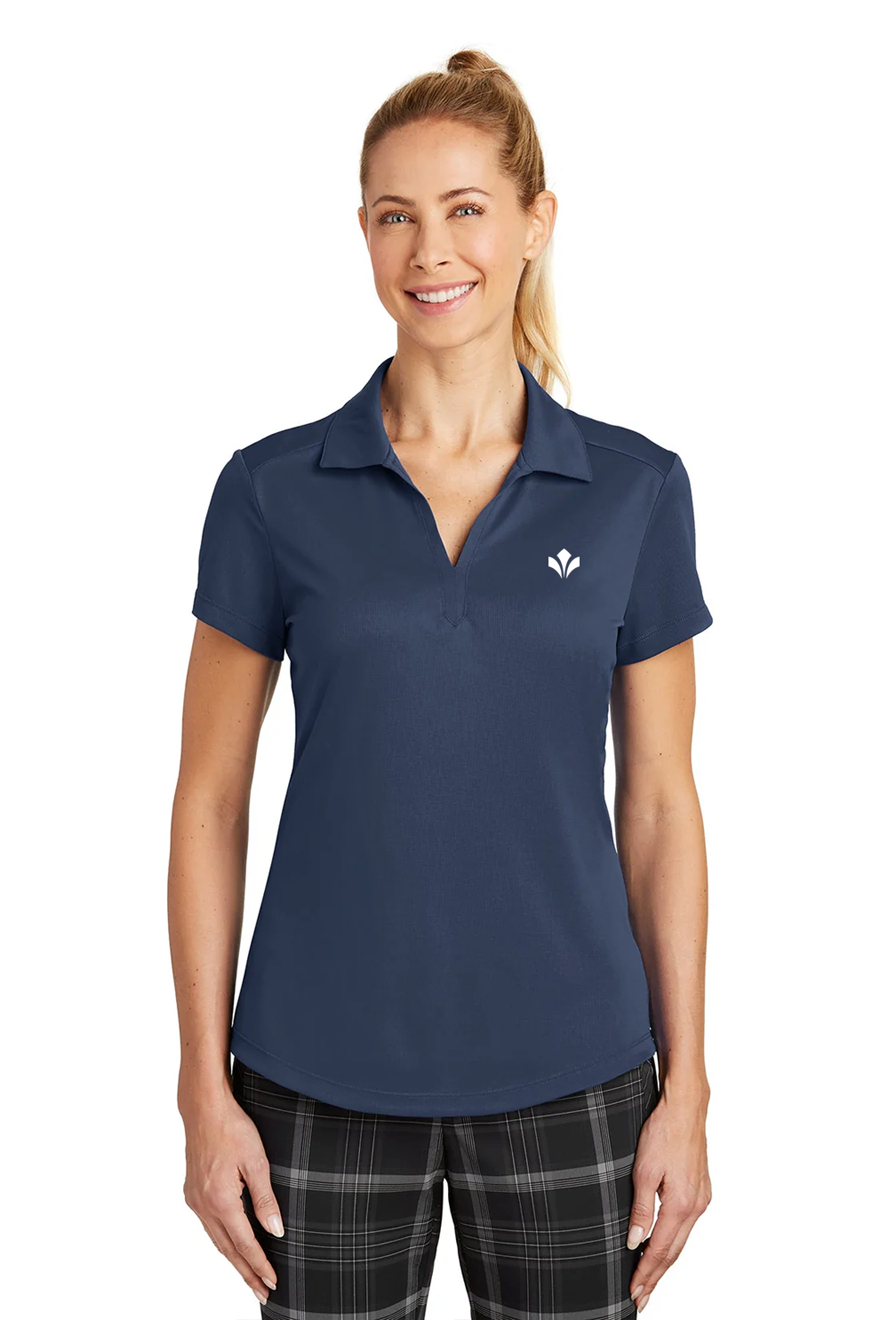 Nike Ladies Dri-FIT Legacy Polo, Midnight Navy [Zura Bio]
