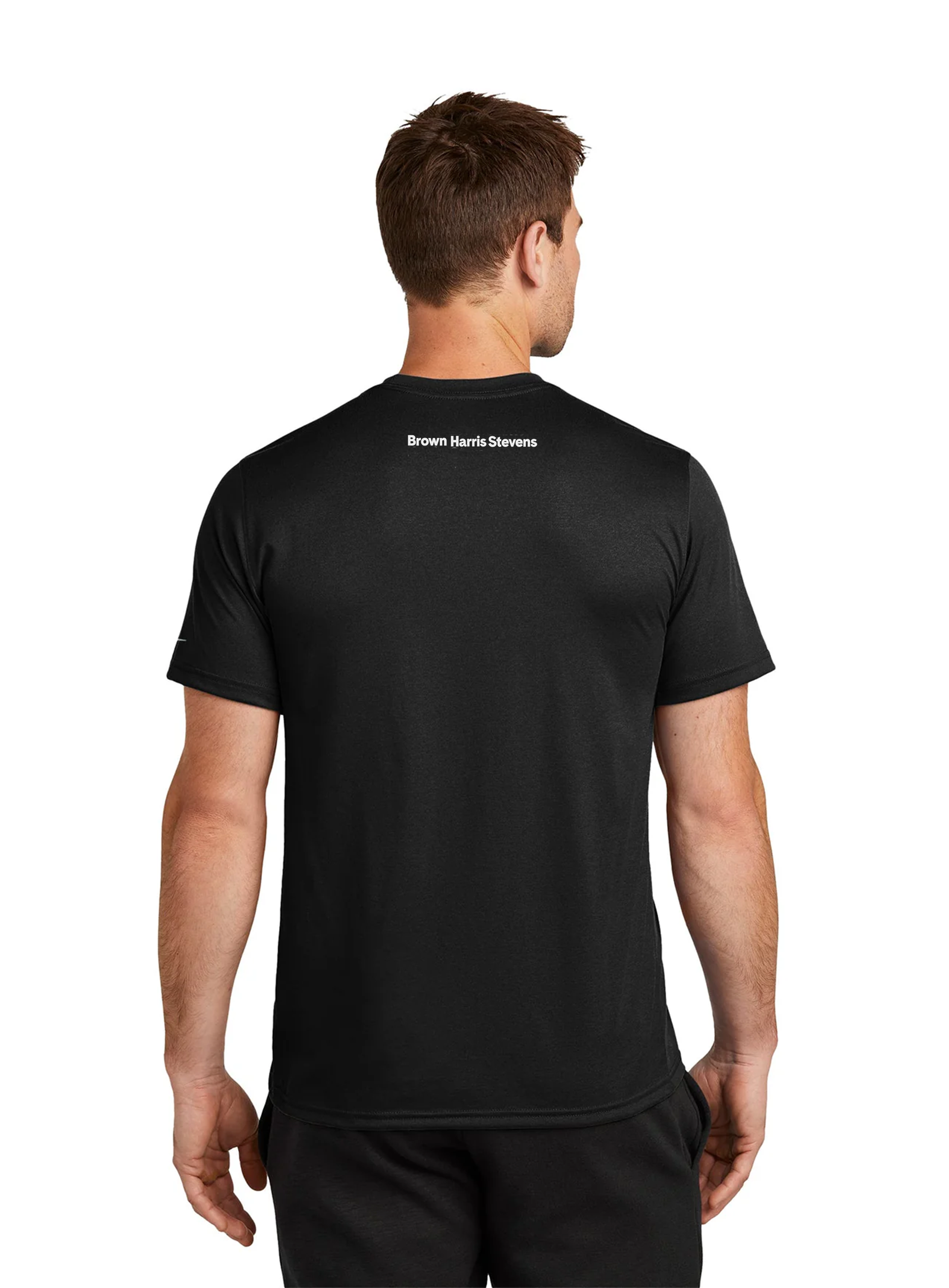 Nike Swoosh Sleeve rLegend Tee, Black [Brown Harris Stevens]