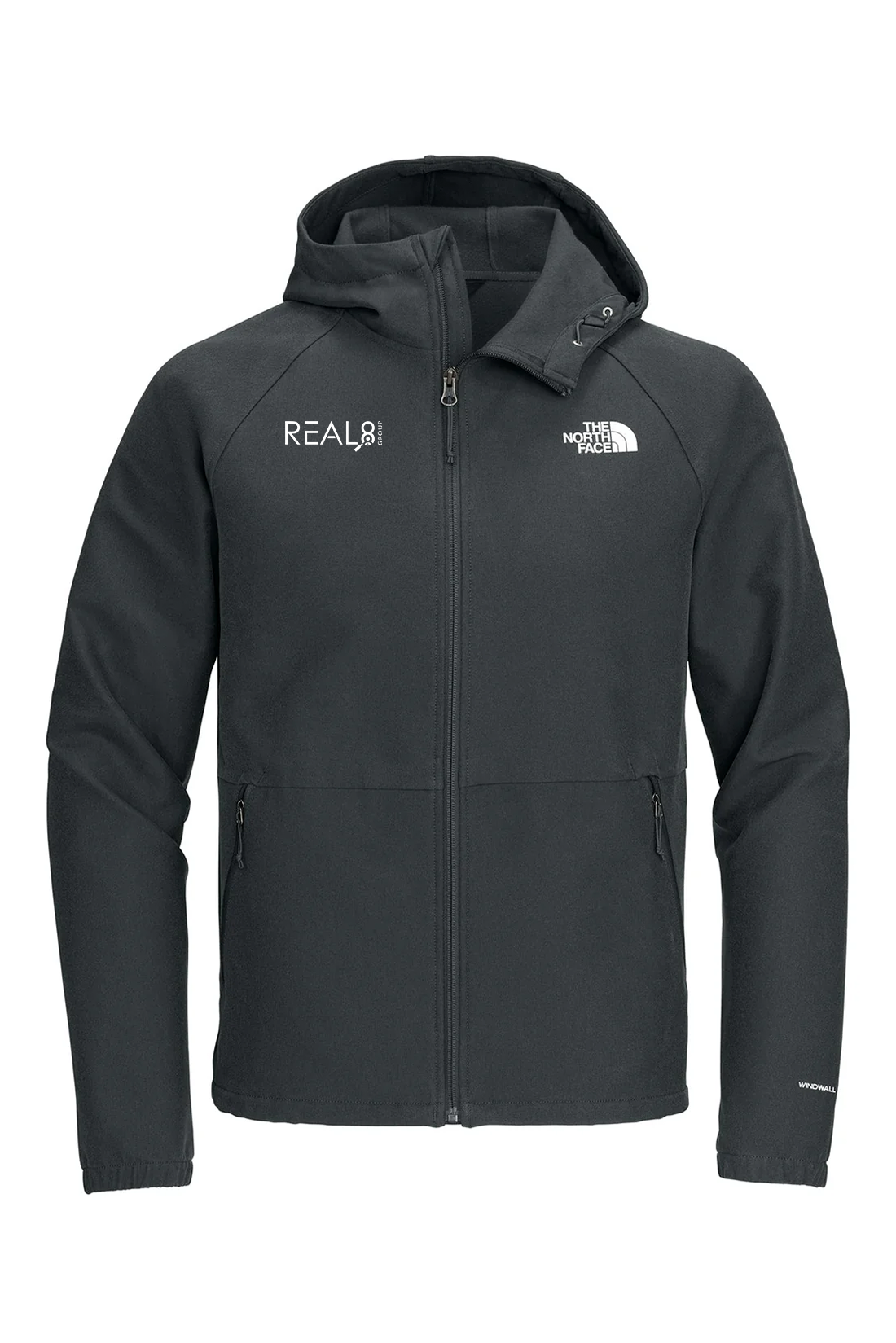 North Face Barr Lake Hooded Soft Shell Jacket, Asphalt Grey Dark Heather [Real8 Group]