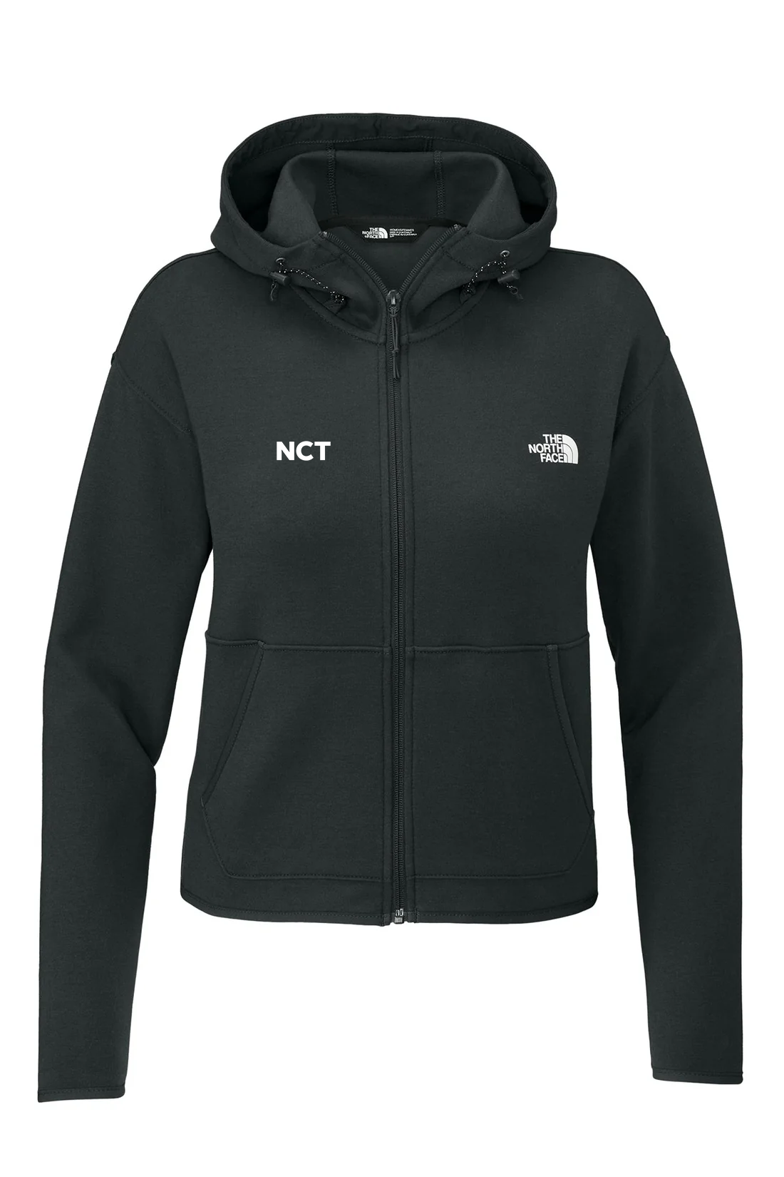 North Face Ladies Double-Knit Zip Hoodie, Asphalt Grey [NCT]