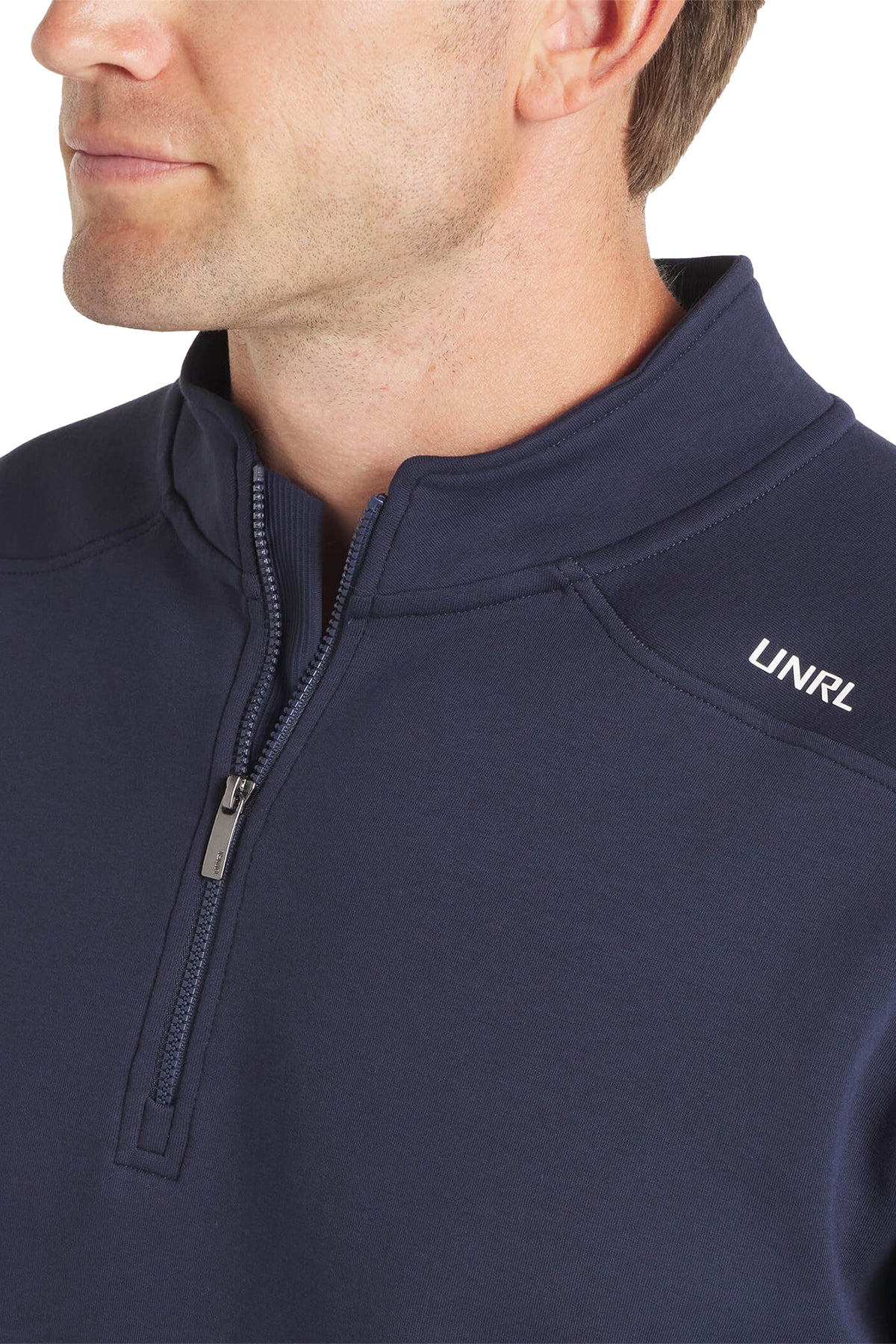UNRL Outbound Custom Quarter Zips, Midnight Navy