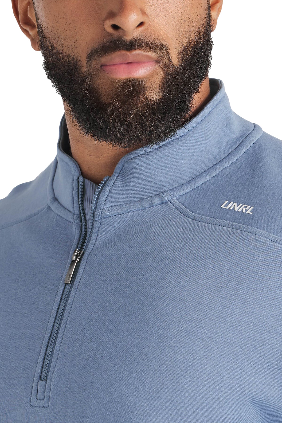 UNRL Outbound Custom Quarter Zips, Storm Blue