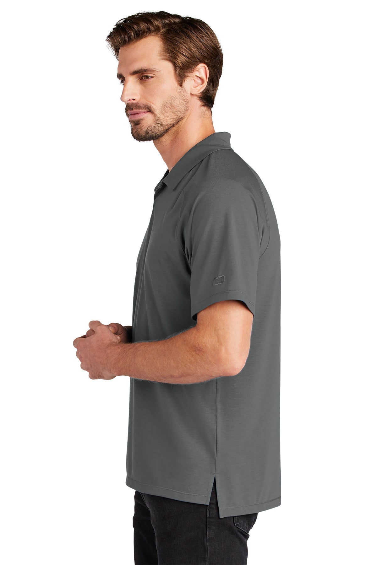 OGIO Motion Custom Polos, Tarmac Grey [Milford Mining Company Utah]
