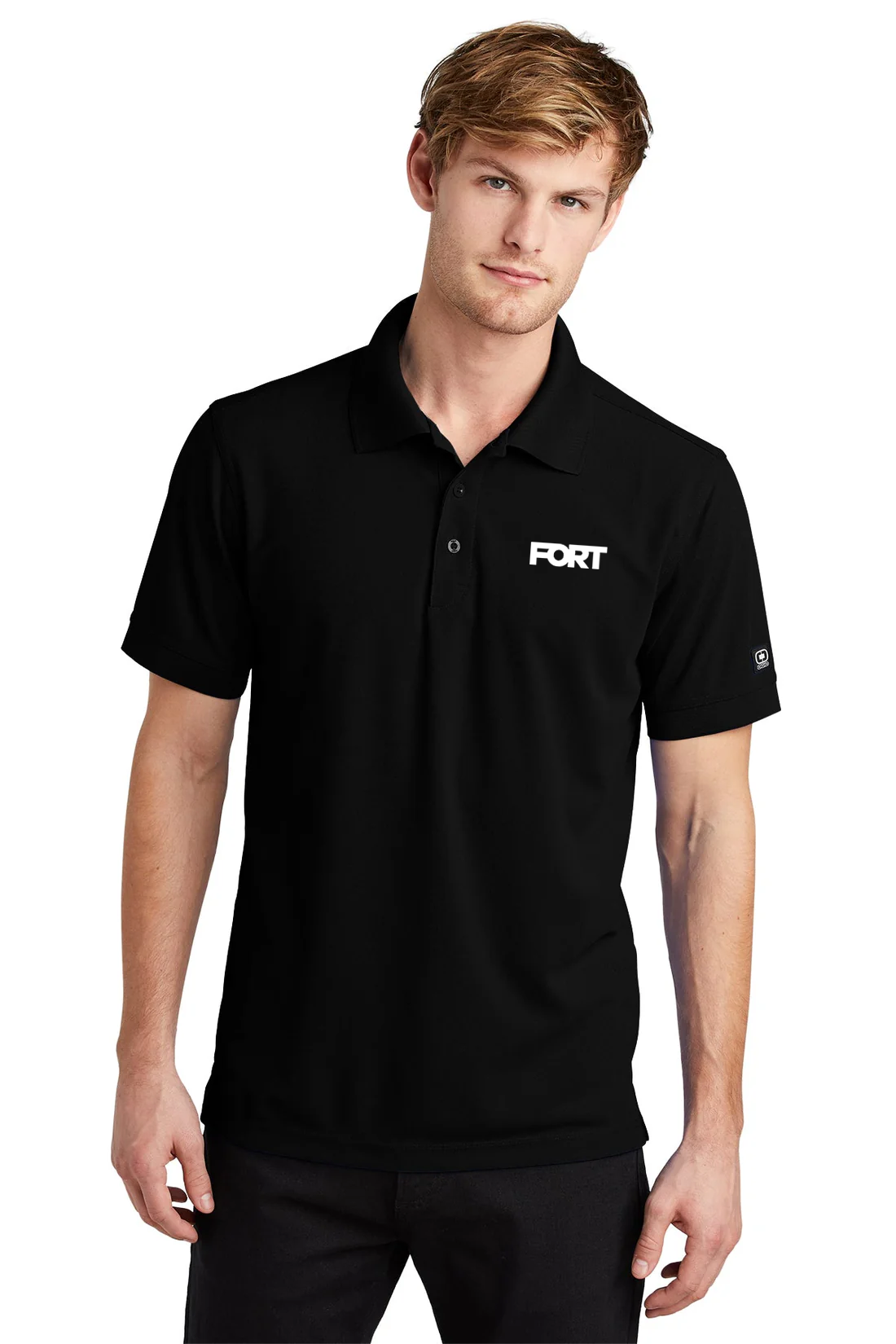 OGIO Caliber Polo, Polo Blacktop [FORT Robotics]