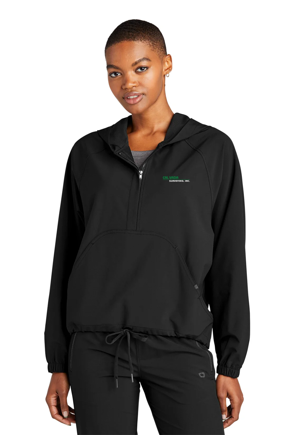 OGIO Ladies Connection Anorak Jacket, Blacktop [Calvada Surveying Inc]