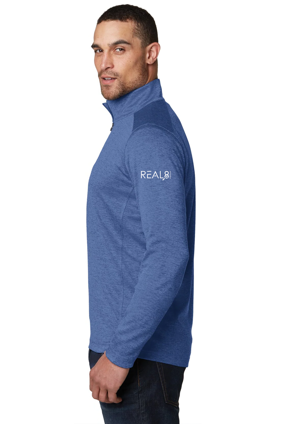 OGIO Pixel Quarter Zip, Optic Blue [Real8 Group]