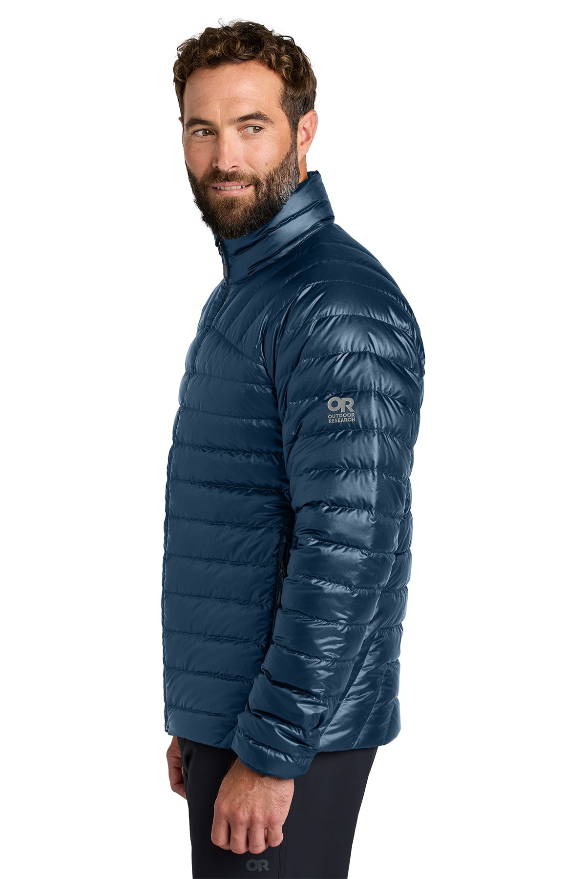 Outdoor Research 800 Tech Down Custom Jackets, Naval Blue