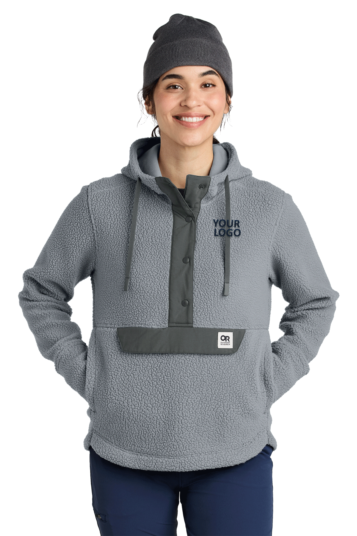 Outdoor Research Grey OR322268 custom sweatshirts with logo