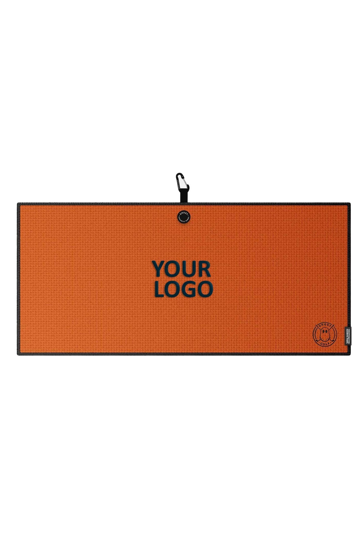 Custom Golf Towel Ghost Caddie Orange