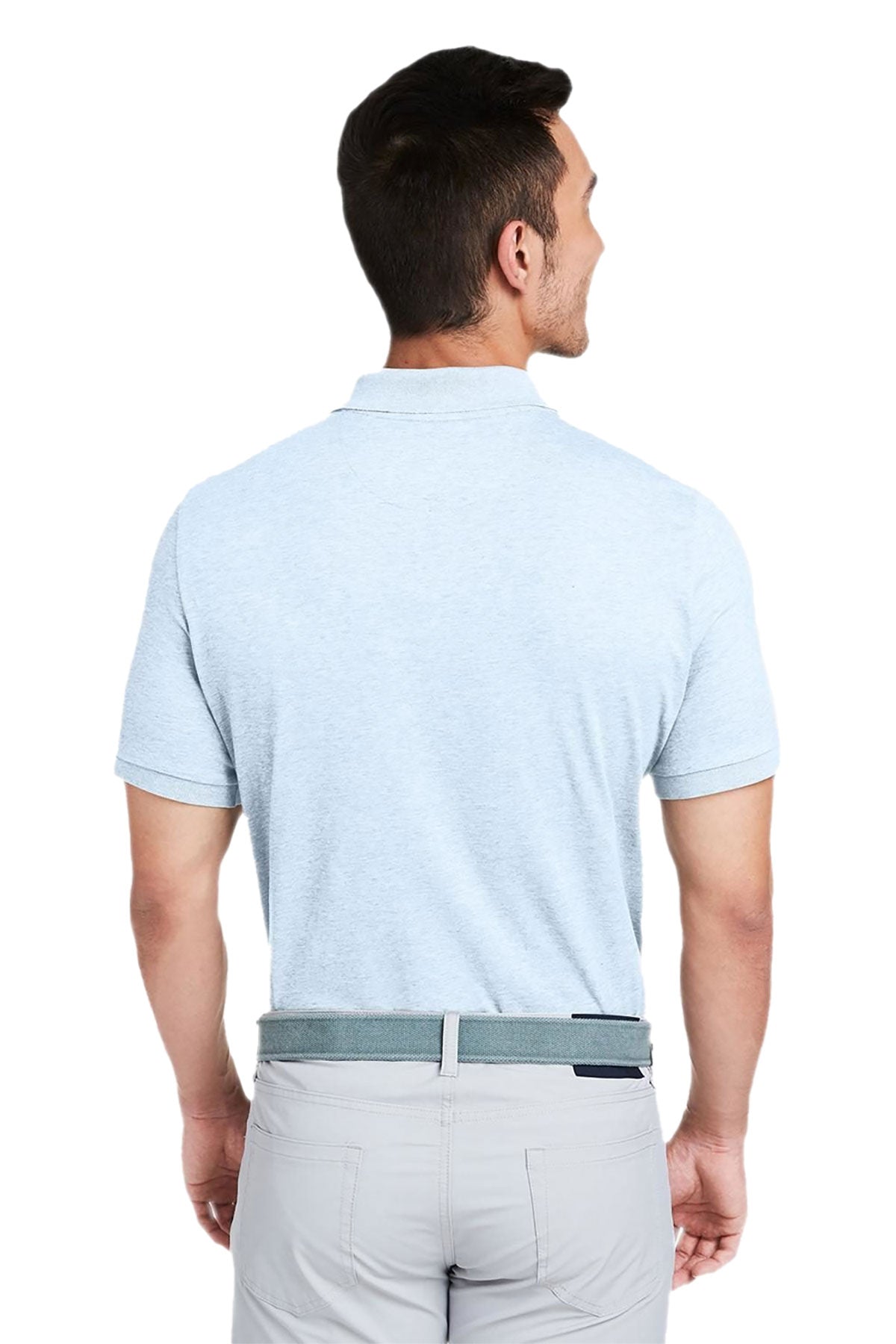 Vineyard Vines Custom Mens Edgartown Pique Short-Sleeve Polos, Jake Blue [Matos Builders]